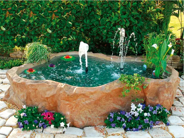 Bazin – lac de gradina prefabricat model Bahamas cu bordura
