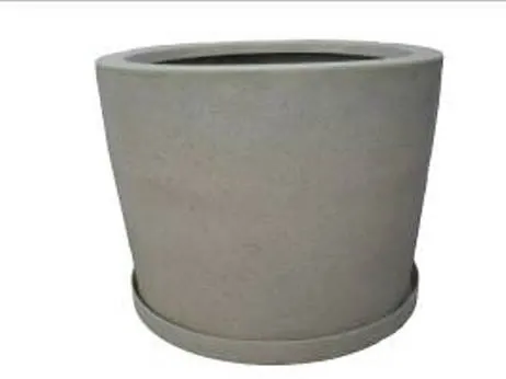 Ghiveci rotund cu tavita pentru flori si arbusti ornamentali